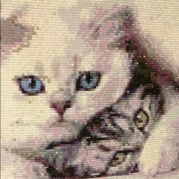 Pretty picture of mother cat and kitten - Picture 1 of 2